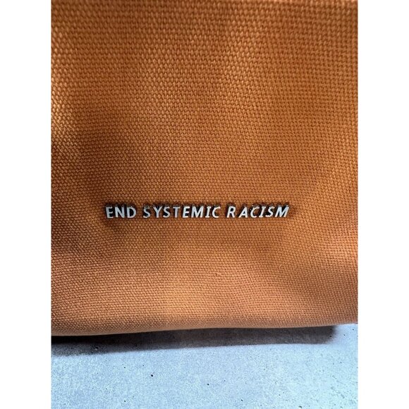End Systemic Racism ESR Brandon Blackwood Orange Canvas Mini Tote Purse Bag - Picture 11 of 12